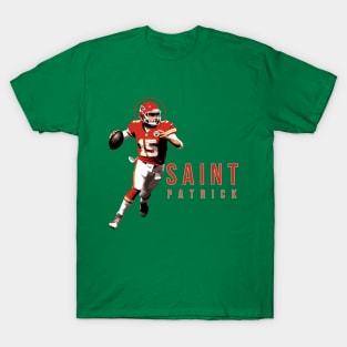 Saint Patrick Mahomes Day Tee | Kansas City Chiefs Tapestry T-Shirt